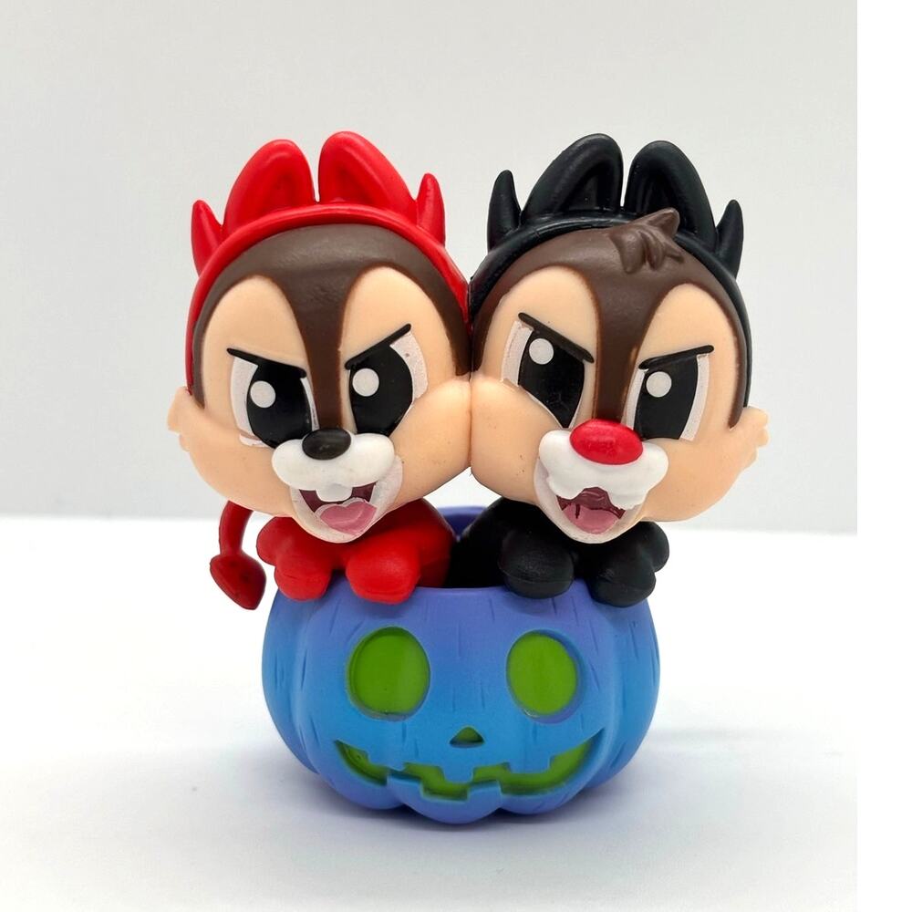 Disney x Cosbi Mickey & Friends Pumpkin Ed Chip & Dale Halloween Mini Figure,